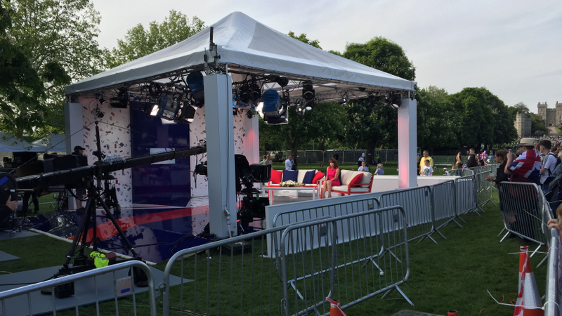 Illustration for article titled Here We Are With a Firsthand View of the Royal Wedding Media Circus at Windsor Castle